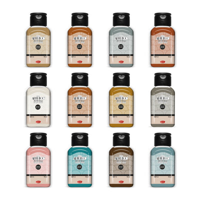 büst Artdeco Acrylfarben-Set 12x75 ml - Metallic Farben