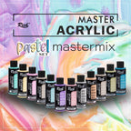 RICH MASTERMIX Pastel Acrylfarben-Set 12 Farben - 60 ml