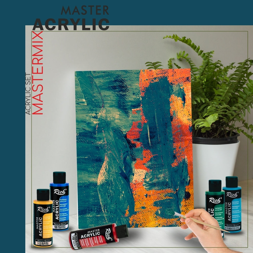 RICH MASTERMIX Acrylfarben 24 Farben Set - 60 ml
