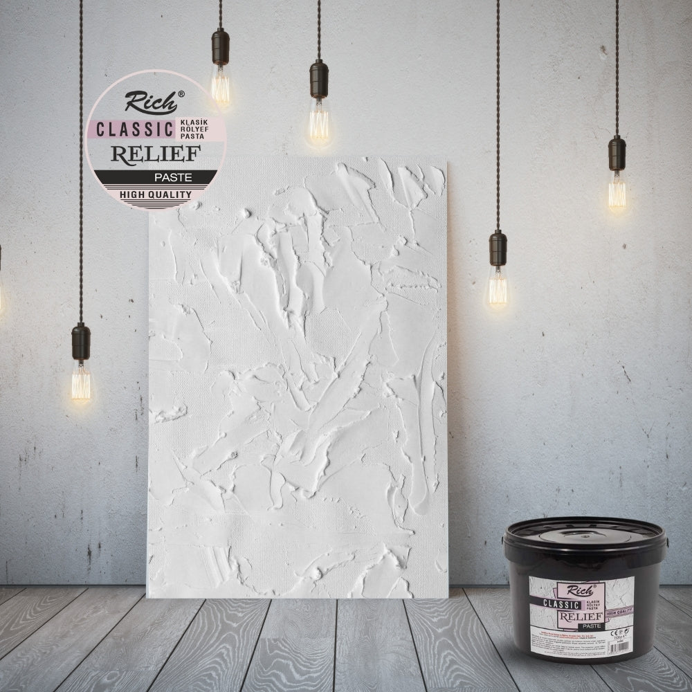 Rich Classic Relief Paste Set - 5-teilige Spachtel + 6-teilige Schaber - 3500g