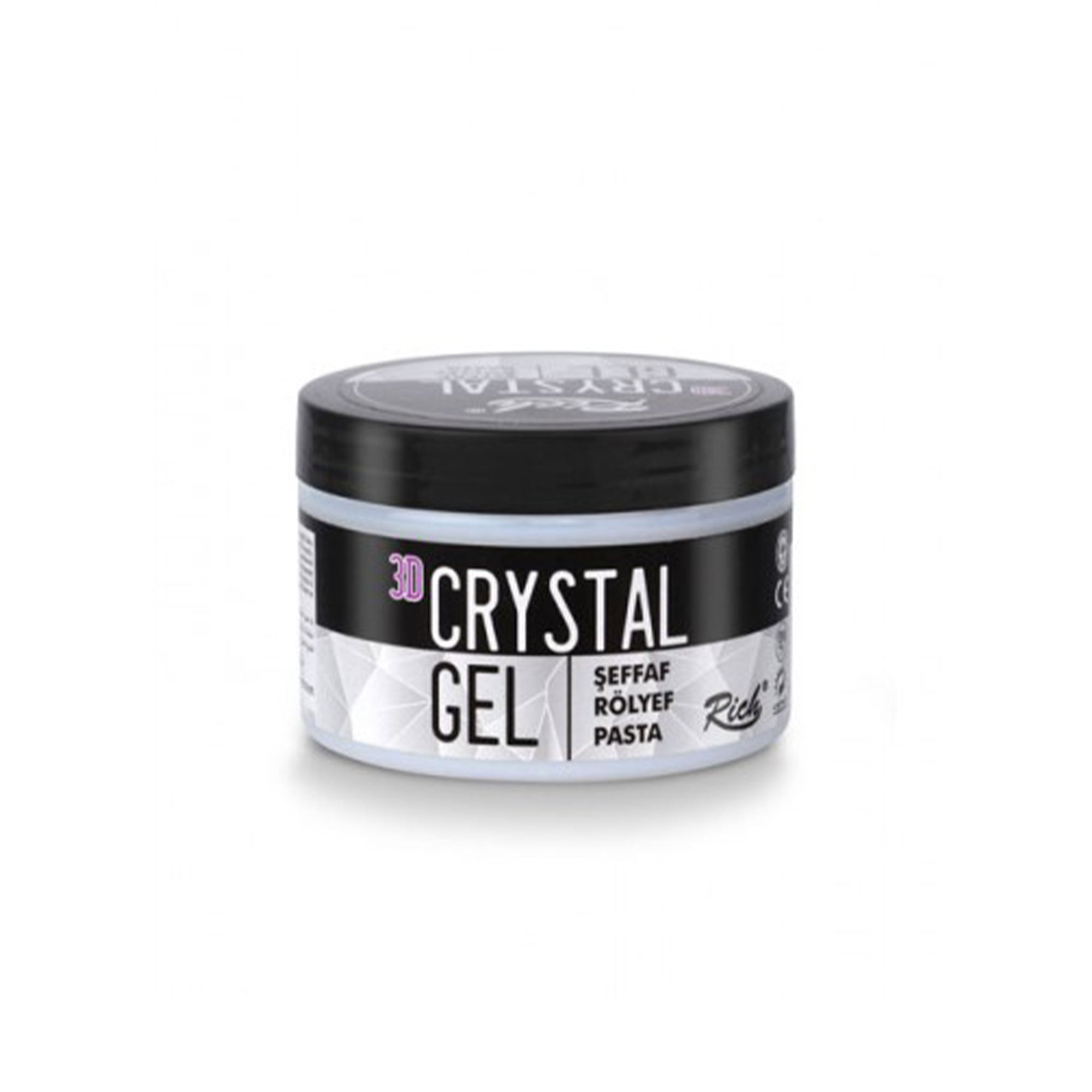 Rich 3D Crystal Gel - Transparent Paste 150ml - Water-Based | Gloss Finish