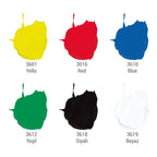 büst Artdeco Acrylfarben-Set 6x75 ml - Leuchtende Farben