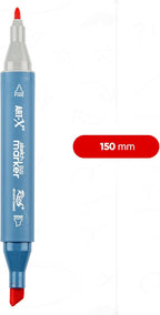 ART-X Doppelspitzen Skizzen Marker Set - 12 Farben, Alkoholbasiert, Sketch Marker