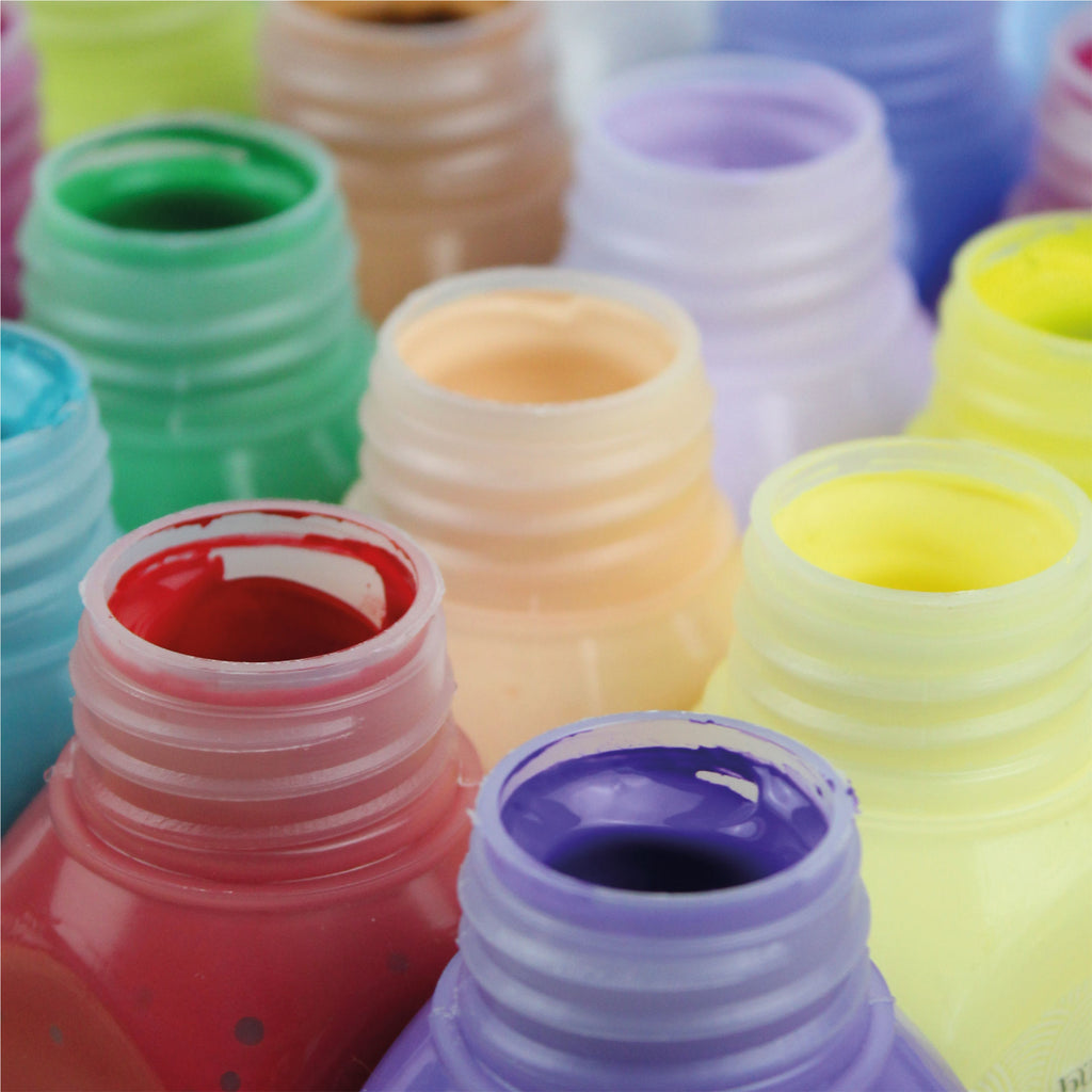 büst Artdeco Acrylfarben-Set 6x75 ml - Leuchtende Farben