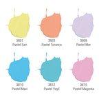 büst Artdeco Acrylfarben-Set 6x75 ml - Pastellfarben