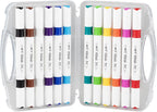 ART-X Acryl Marker Set - 12 Farben, Doppelspitzen, Für Kreative & Künstler