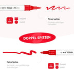 ART-X Acryl Marker Set - 36 Farben, Doppelspitzen, Für Profis & Künstler