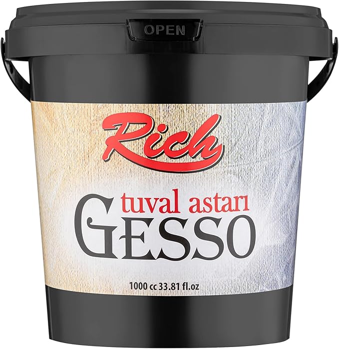 Rich Gesso Weiß Grundierung - Acrylbasis, 250 ml - 1000 ml