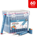 ART-X Doppelspitzen Marker Set - 60 Farben, Alkoholbasiert, Sketch Marker