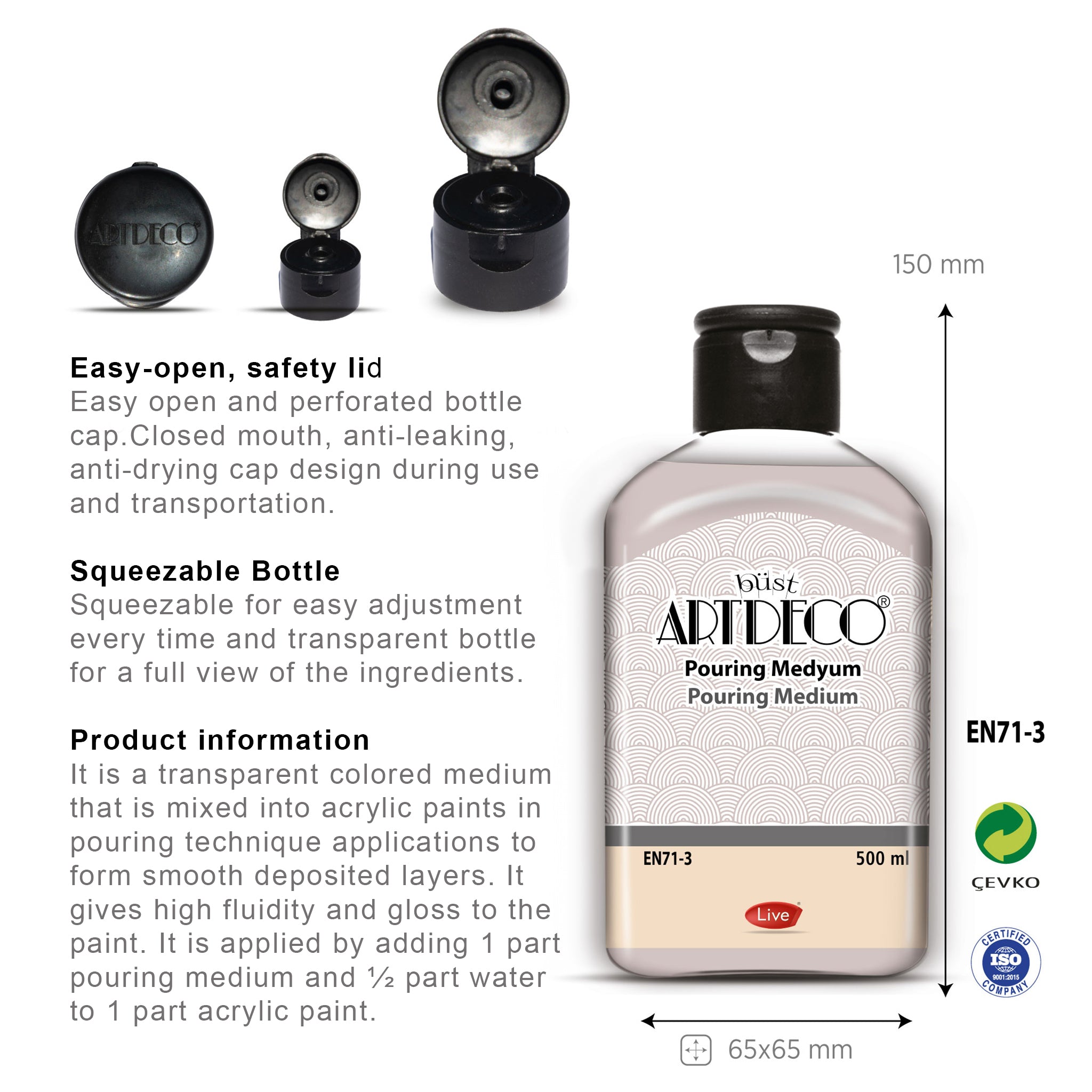 büst Artdeco Pouring Medium - 500 ml
