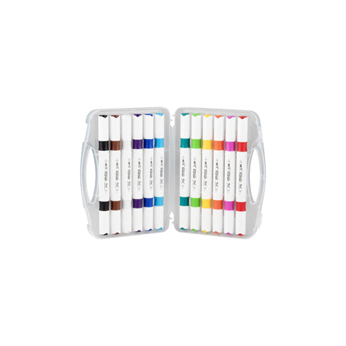 ART-X Acryl Marker Set - 12 Farben, Doppelspitzen, Für Kreative & Künstler