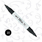 ART-X Acryl Marker Set - 12 Farben, Doppelspitzen, Für Kreative & Künstler