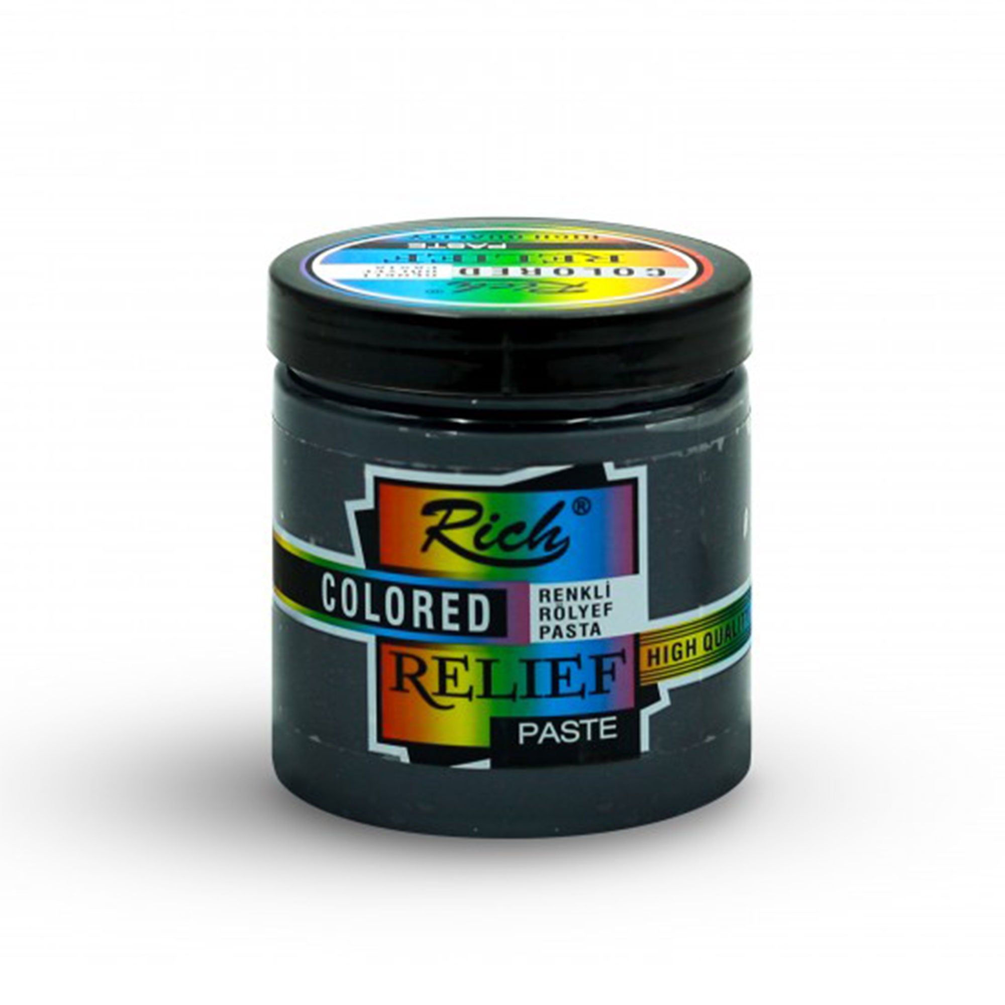 Rich Colored Relief Paste - Ready-to-Use Water-Based Decor Paste 250 cc - 10 Colors