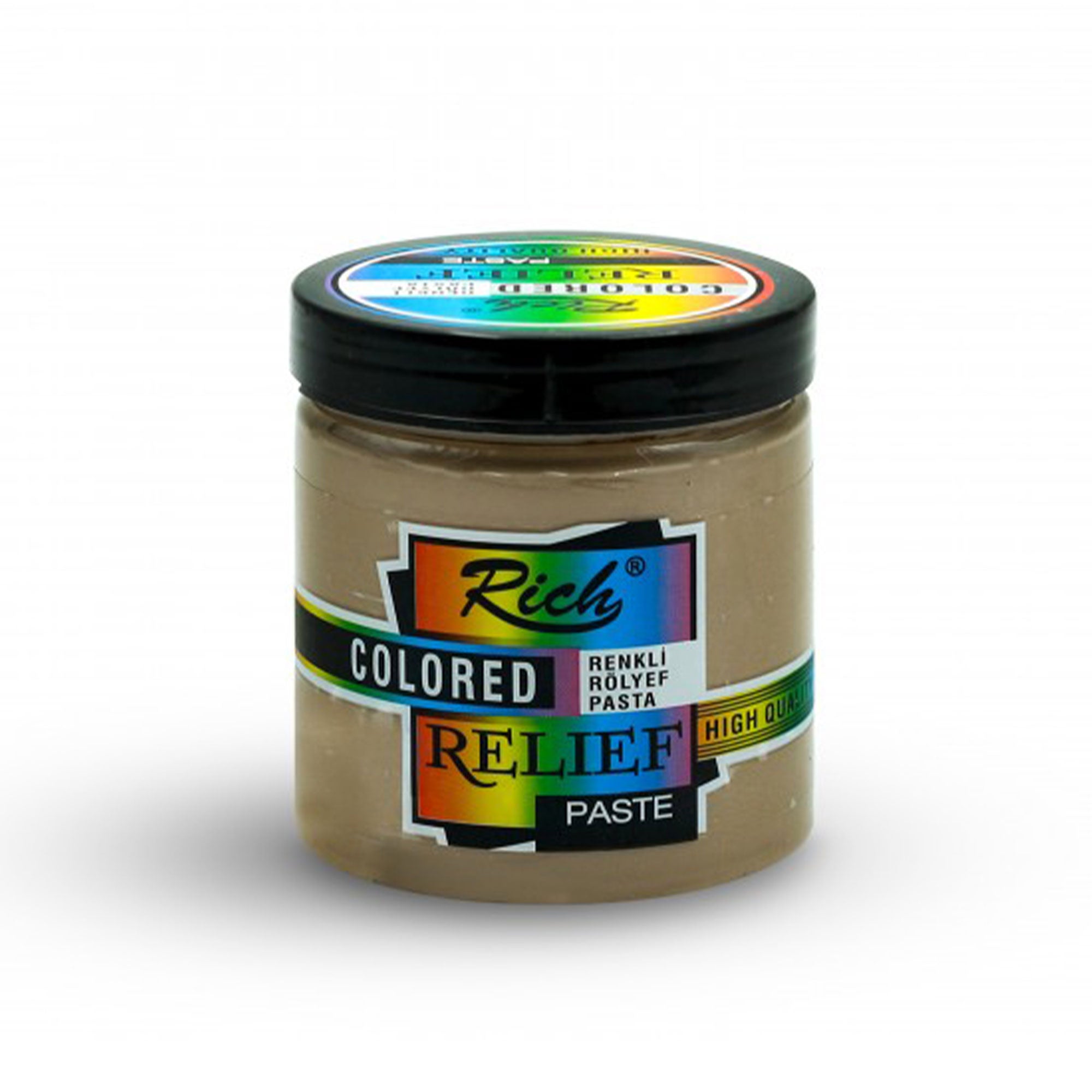 Rich Colored Relief Paste - Ready-to-Use Water-Based Decor Paste 250 cc - 10 Colors