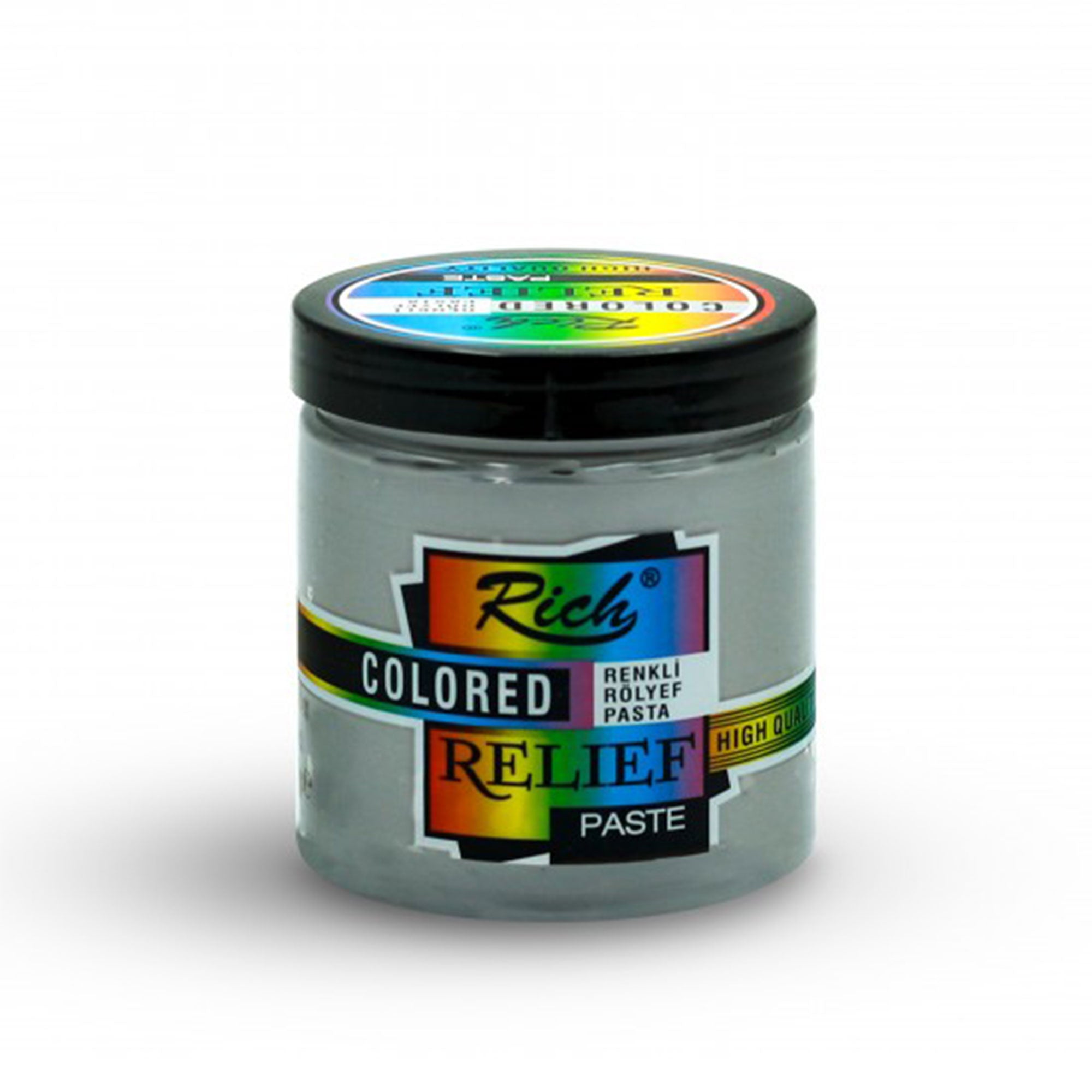 Rich Colored Relief Paste - Ready-to-Use Water-Based Decor Paste 250 cc - 10 Colors
