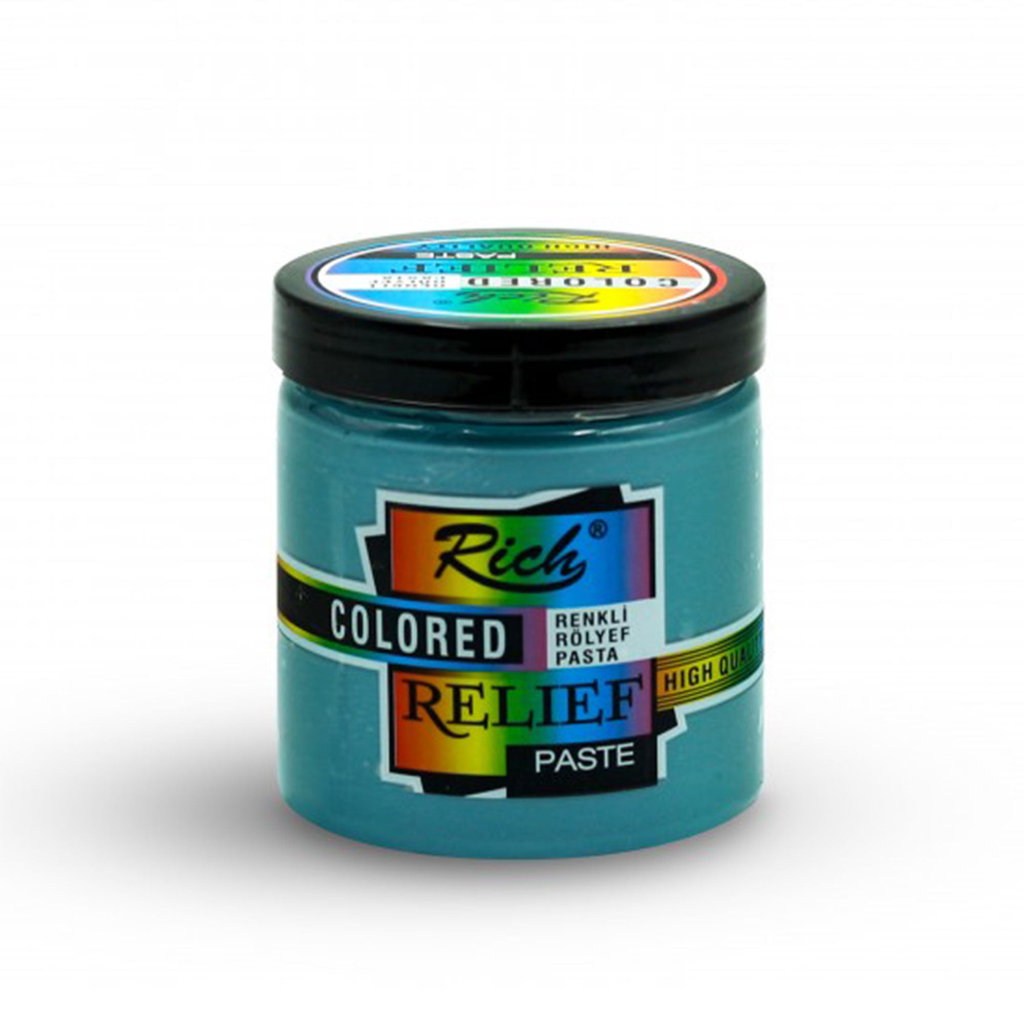 Rich Colored Relief Paste - Ready-to-Use Water-Based Decor Paste 250 cc - 10 Colors