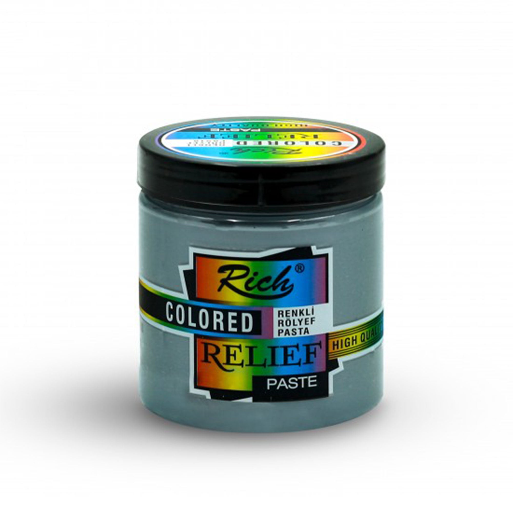 Rich Colored Relief Paste - Ready-to-Use Water-Based Decor Paste 250 cc - 10 Colors