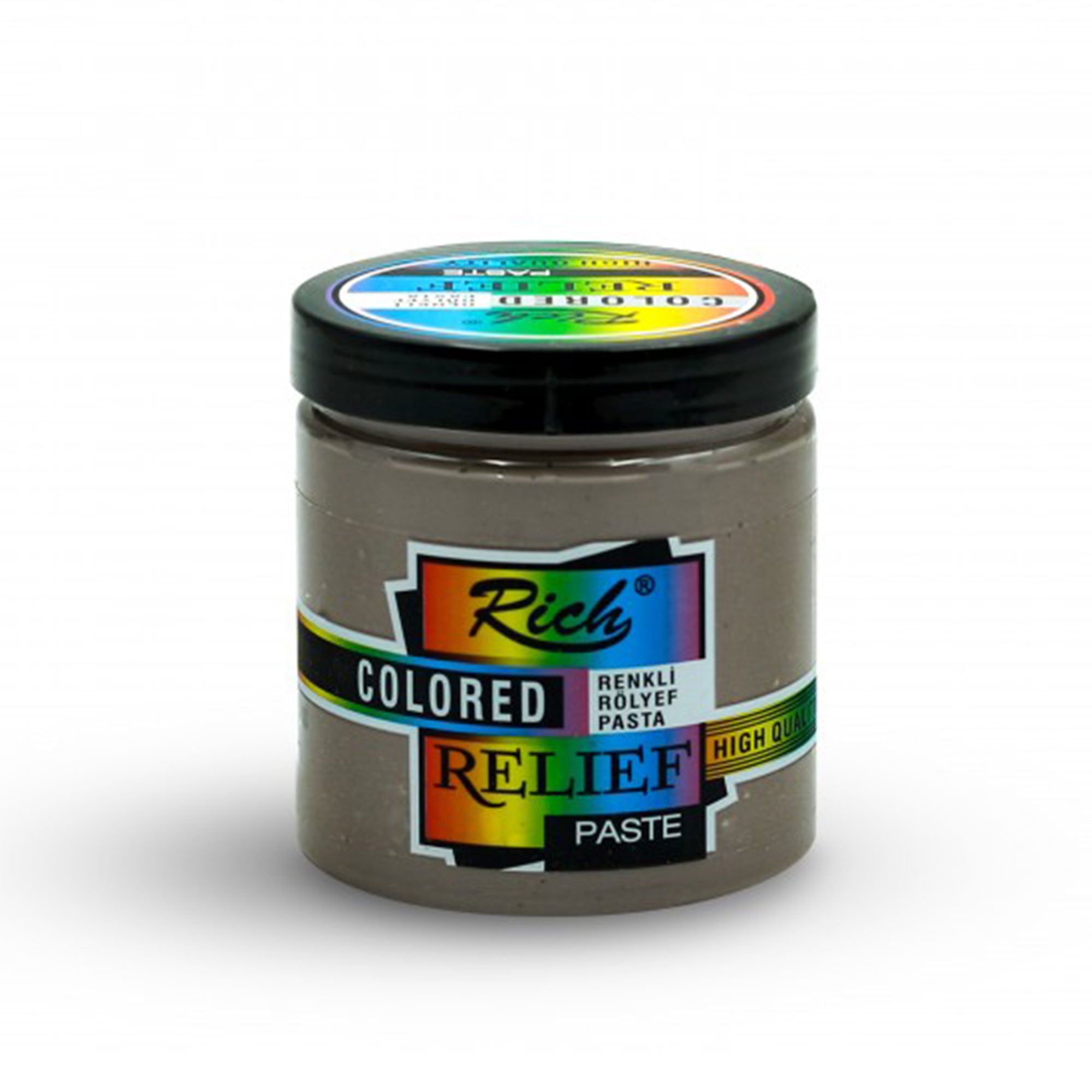 Rich Colored Relief Paste - Ready-to-Use Water-Based Decor Paste 250 cc - 10 Colors