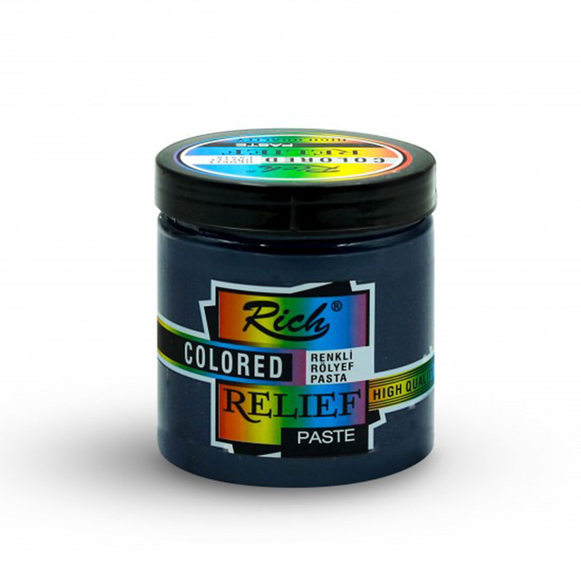Rich Colored Relief Paste - Ready-to-Use Water-Based Decor Paste 250 cc - 10 Colors