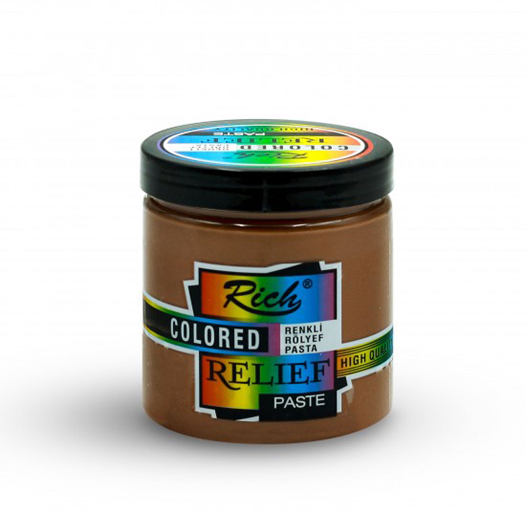 Rich Colored Relief Paste - Ready-to-Use Water-Based Decor Paste 250 cc - 10 Colors