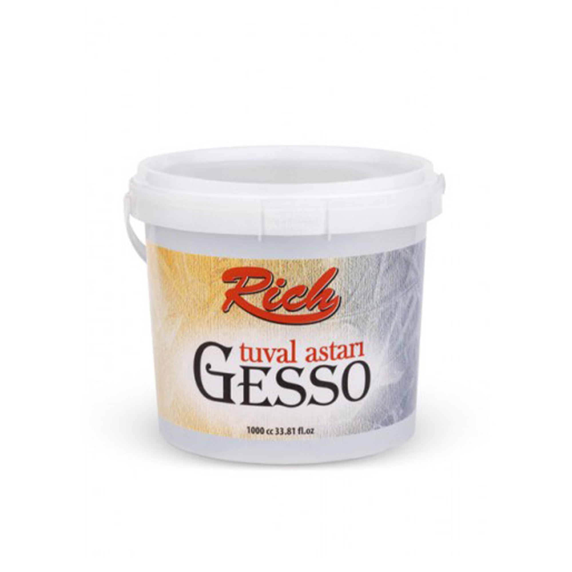 Rich Gesso Weiß Grundierung - Acrylbasis, 250 ml - 1000 ml