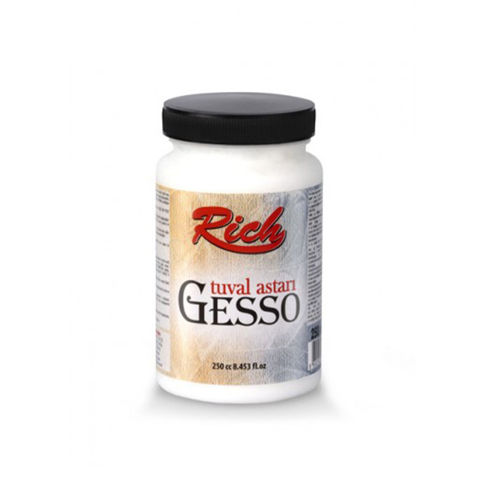 Rich Gesso Weiß Grundierung - Acrylbasis, 250 ml - 1000 ml