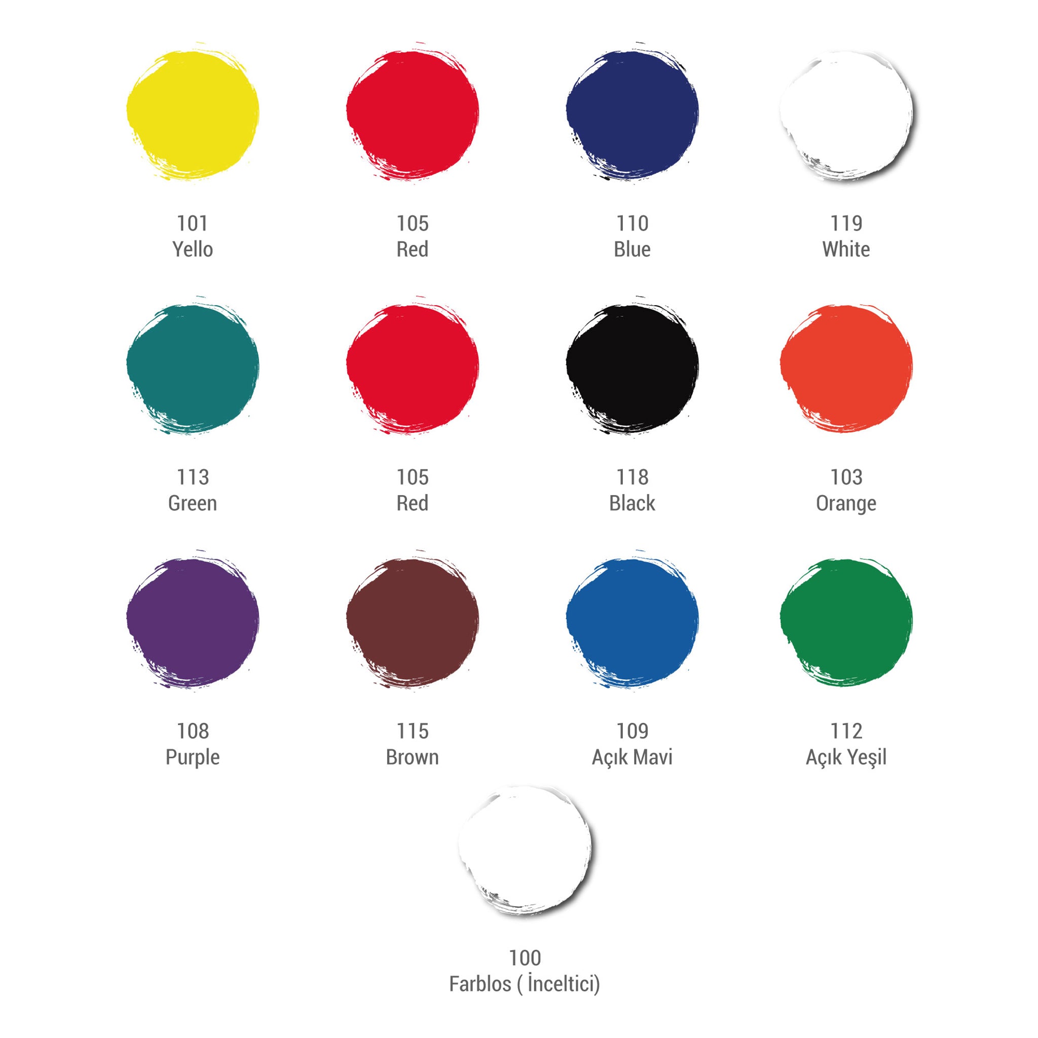 büst Artdeco Stoffmalfarben Set - 12x25 ml in verschiedenen Farben