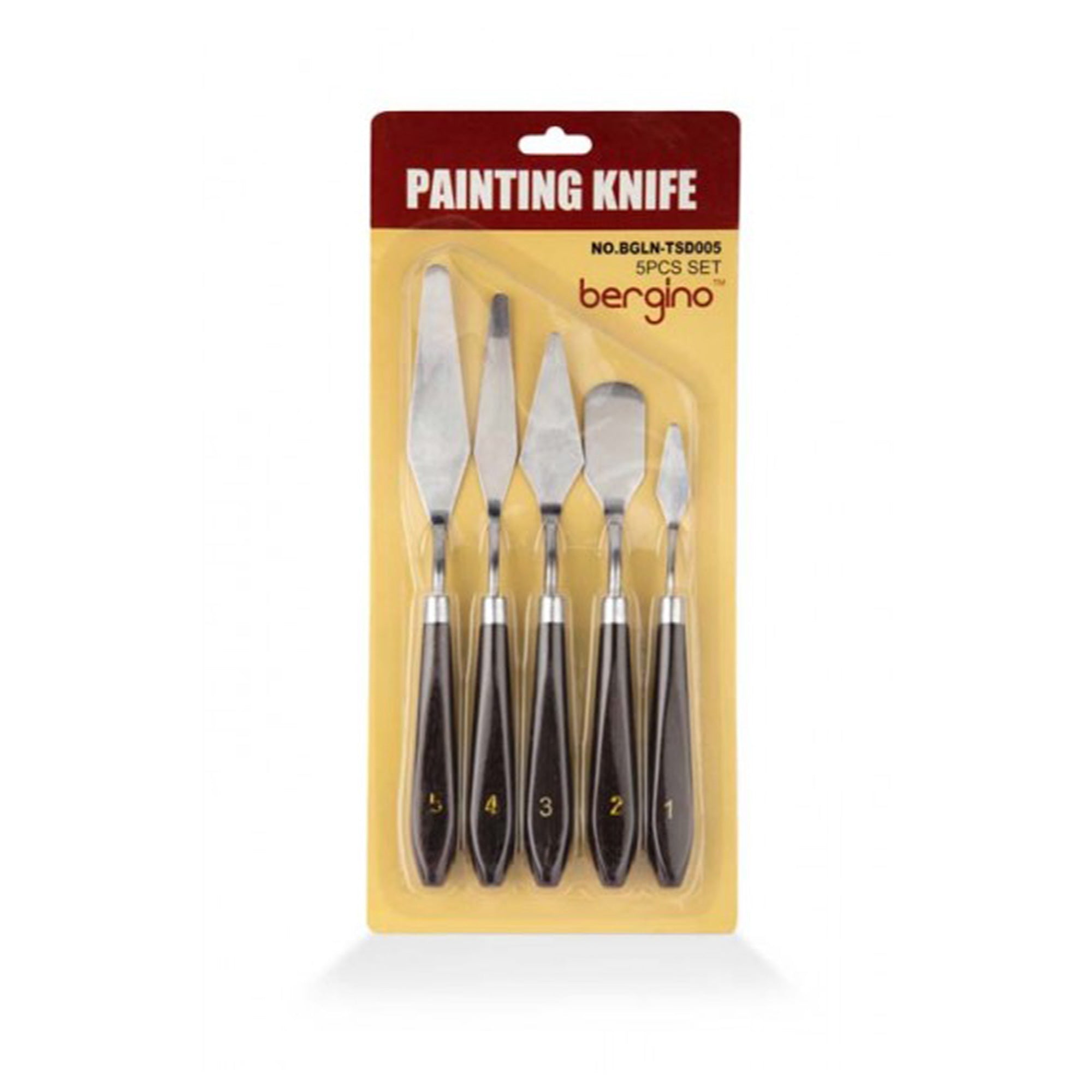 Bergino Metal Painting Knife Set - 5 tlg