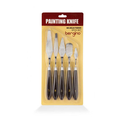 Bergino Metal Painting Knife Set - 5 tlg