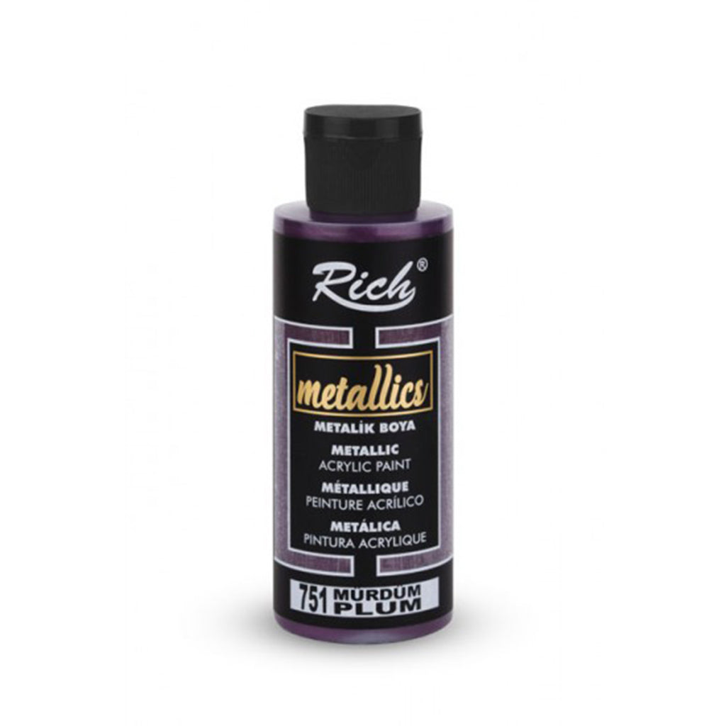 Rich Metallics Effektfarbe Paint - 25 / 60 / 120 / 500 ml - Uber 10 Farben