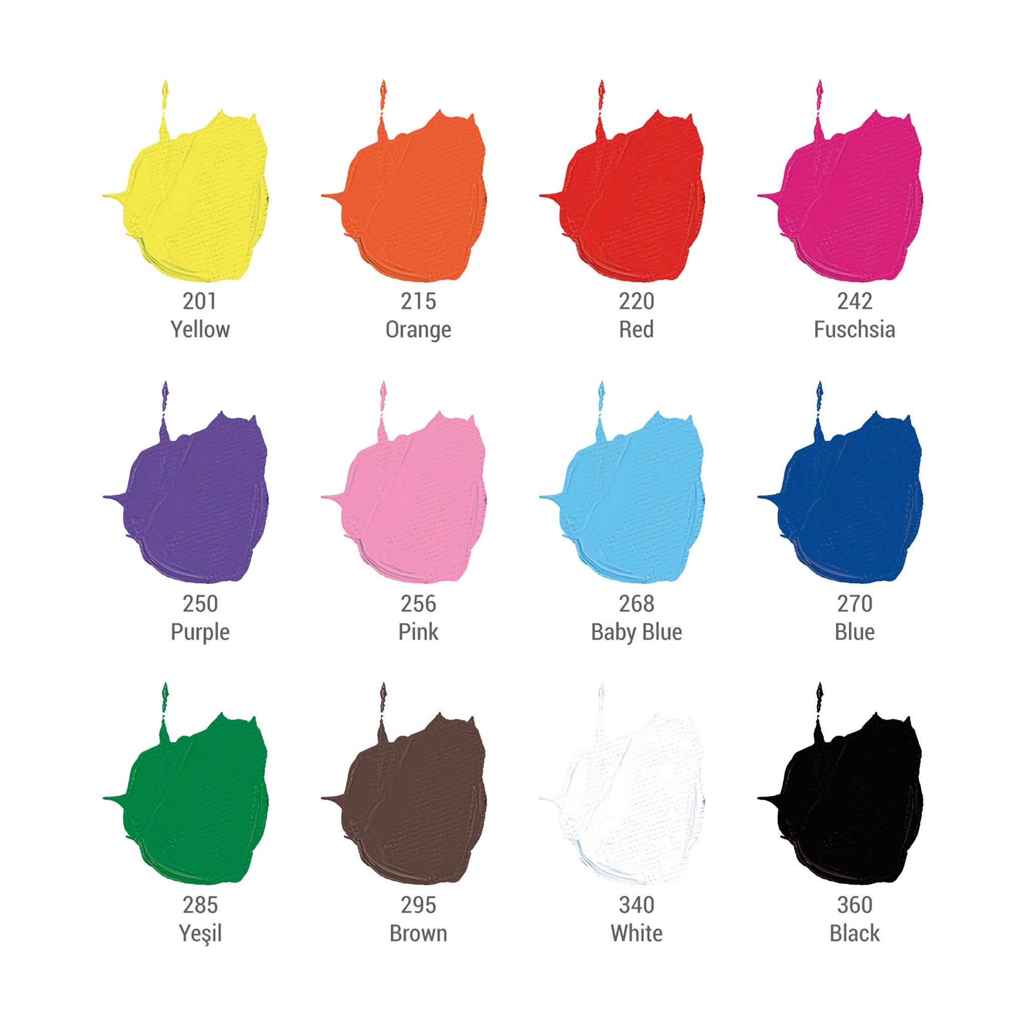 Merkmale des buest Artdeco Gold Acrylfarben-Sets, Gemischte Farben