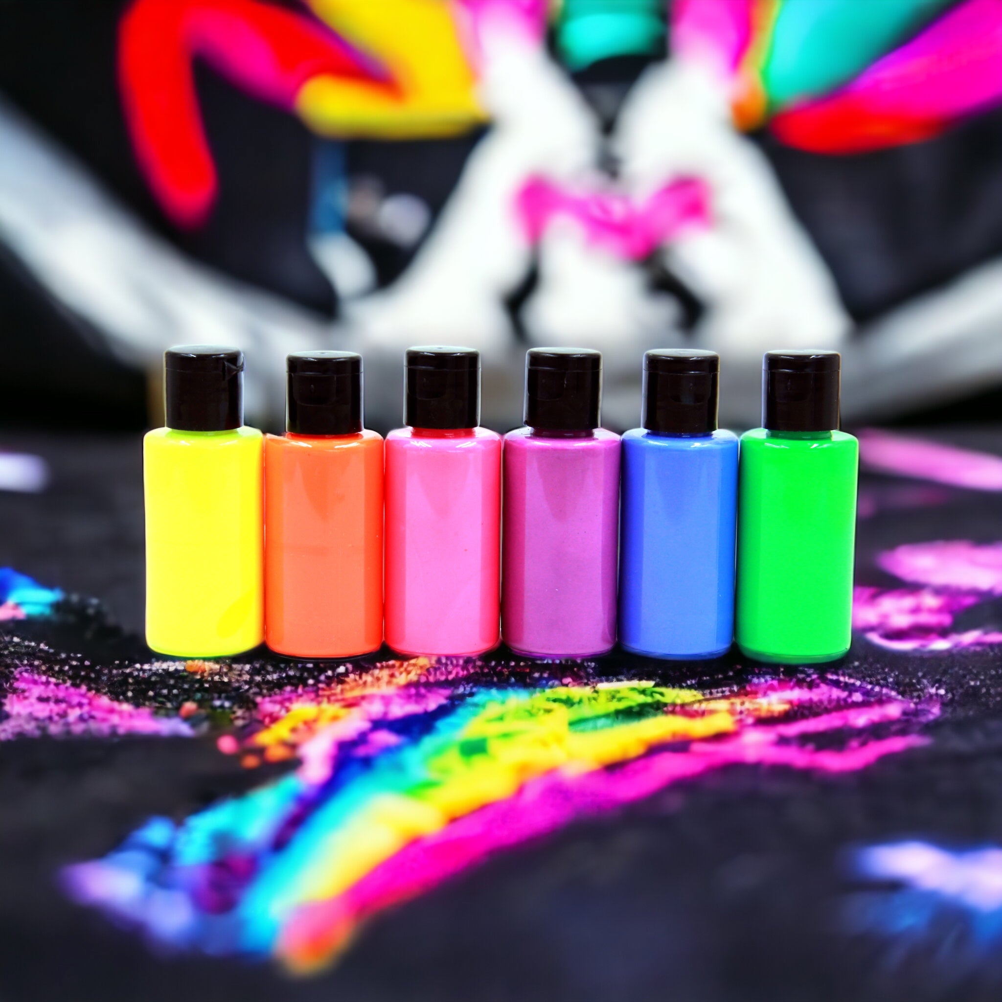 Südor Mona Lisa Fluoreszierende Stoffmalfarbe Set 6x40 ml