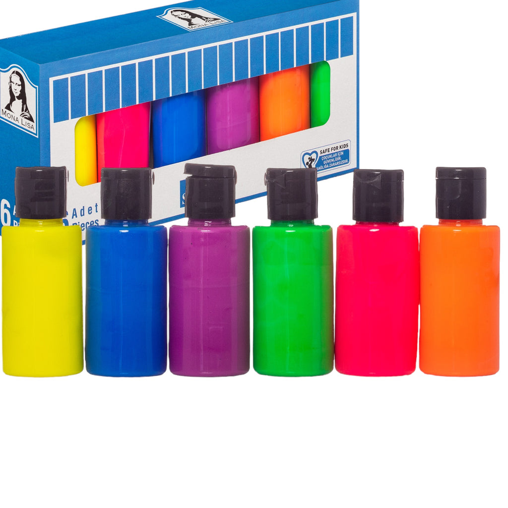 Südor Mona Lisa Fluoreszierende Stoffmalfarbe Set 6x40 ml