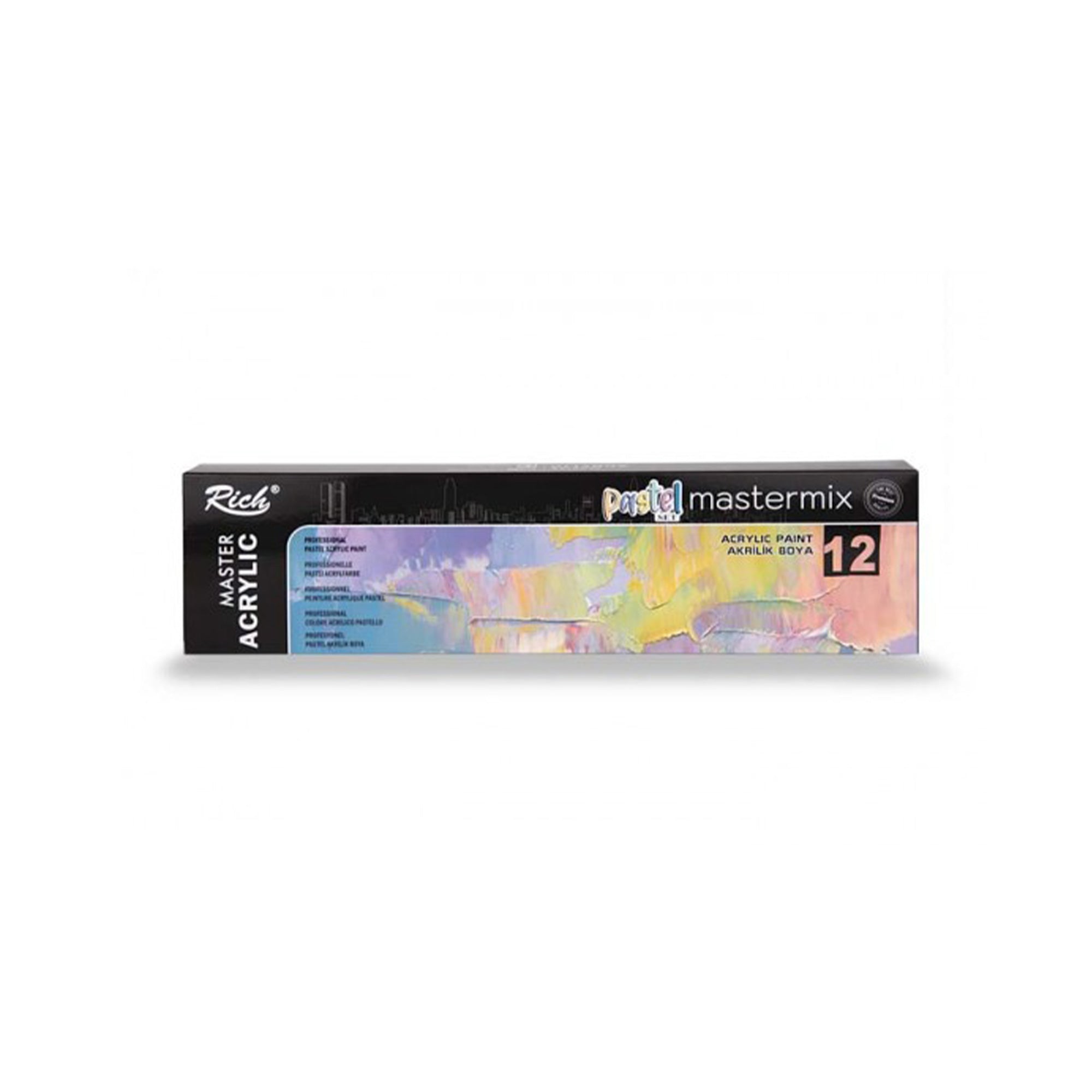 RICH MASTERMIX Pastel Acrylfarben-Set 12 Farben - 60 ml