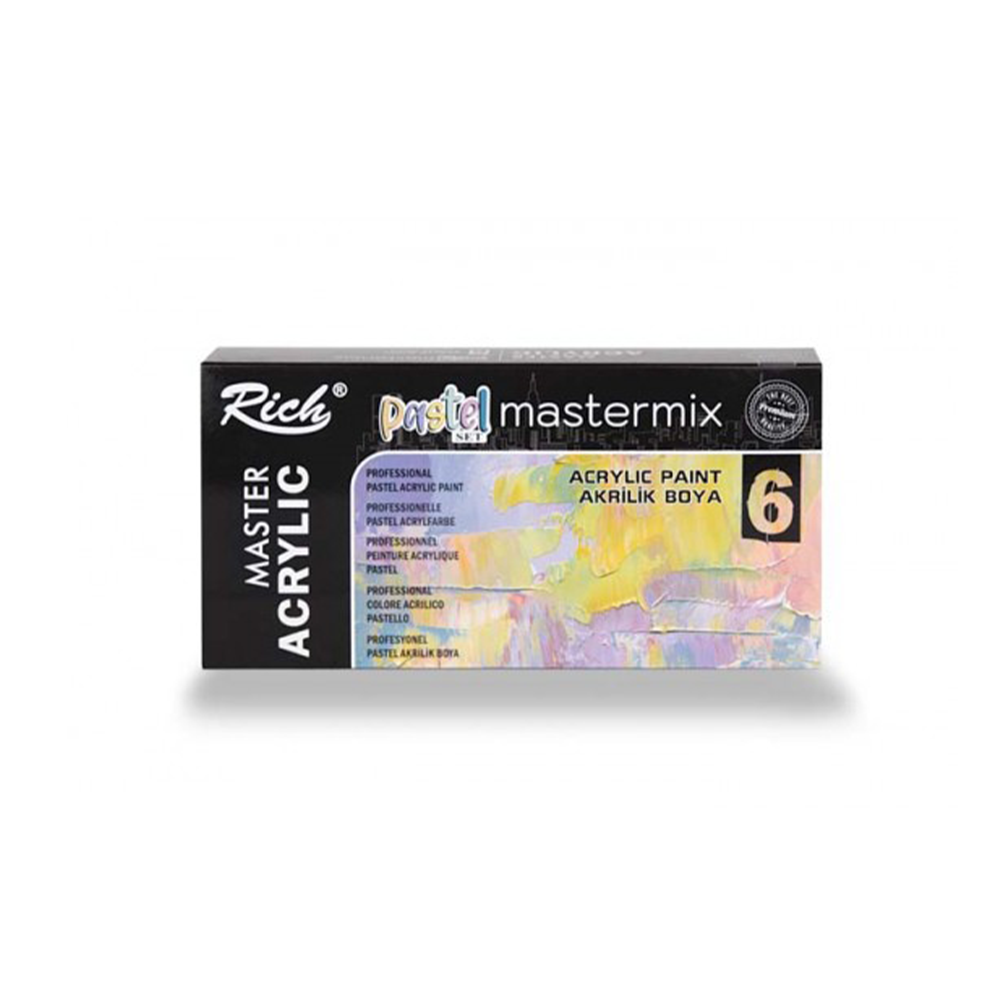 RICH MASTERMIX Pastel Acrylfarben-Set 6 Farben - 60 ml
