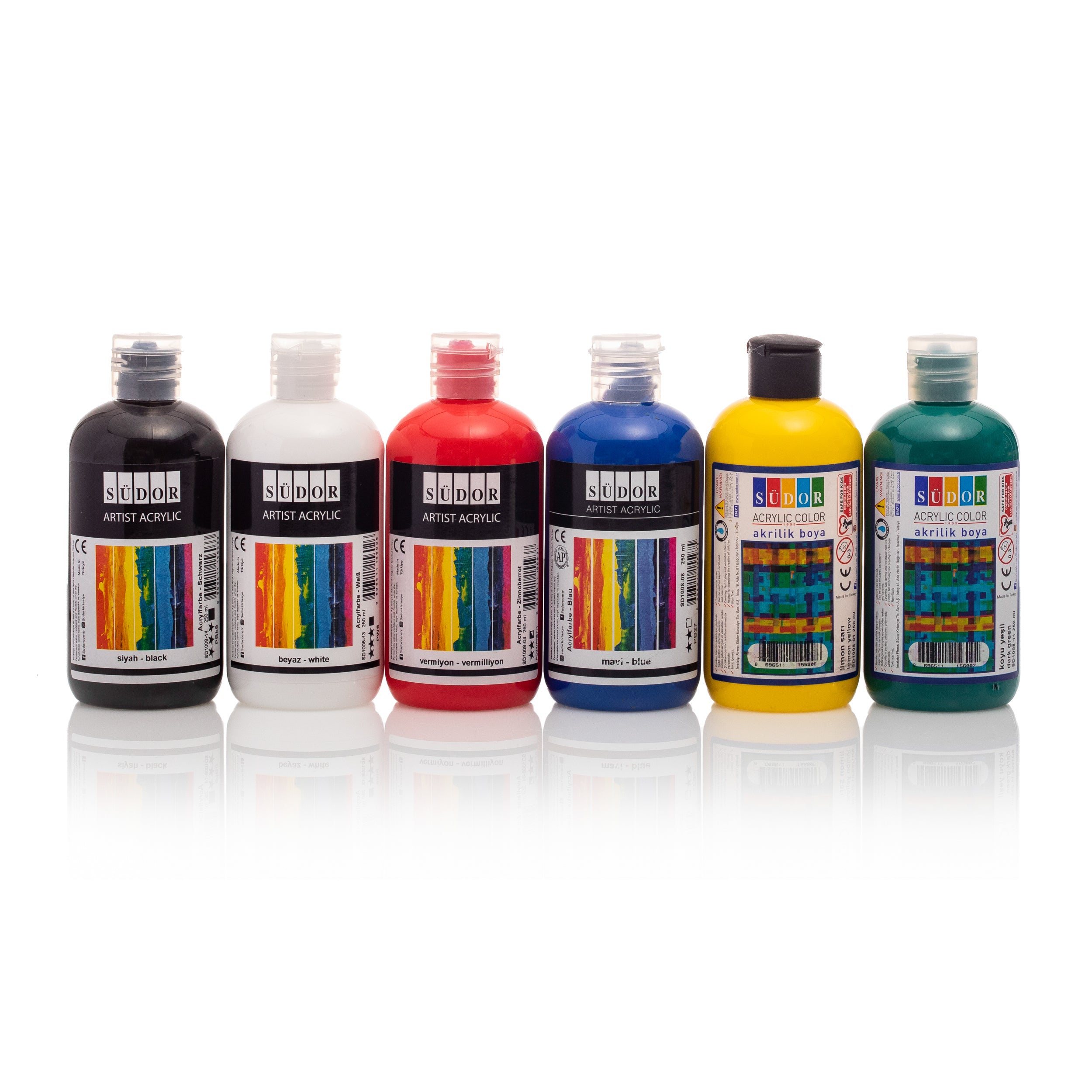 Südor Acrylfarben Set 6x250ml