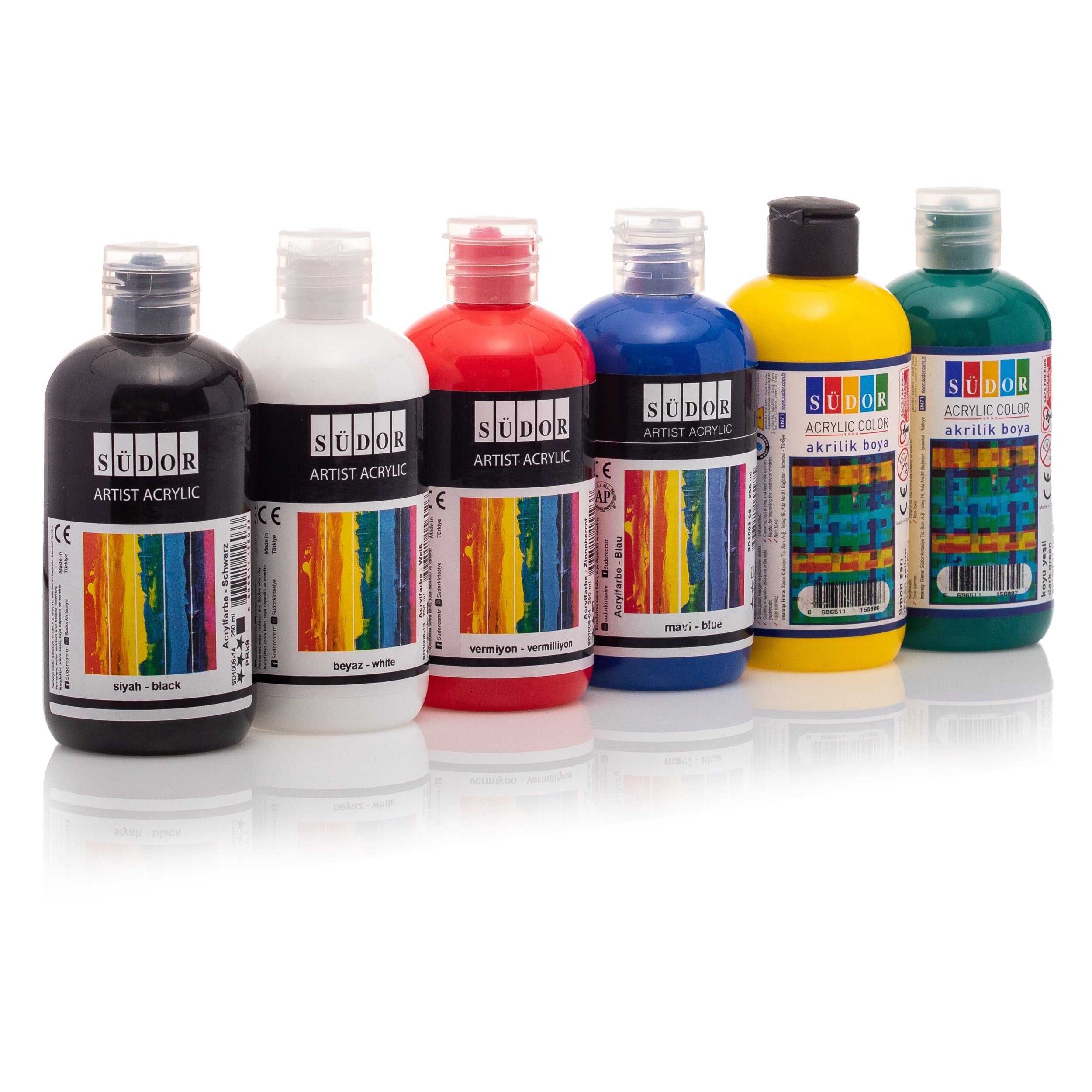 Südor Acrylfarben Set 6x250ml
