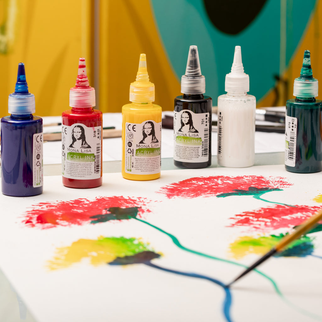 Südor Mona Lisa flüssige Acrylfarben Set 6x40 ml