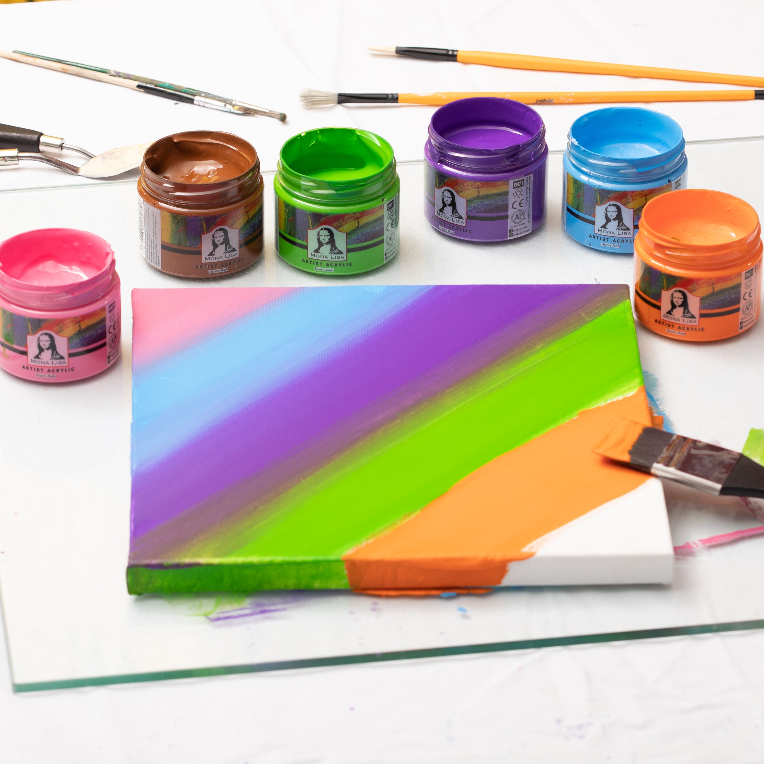 Südor Mona Lisa Acrylfarben Set 6x125ml (Sekundärfarben)
