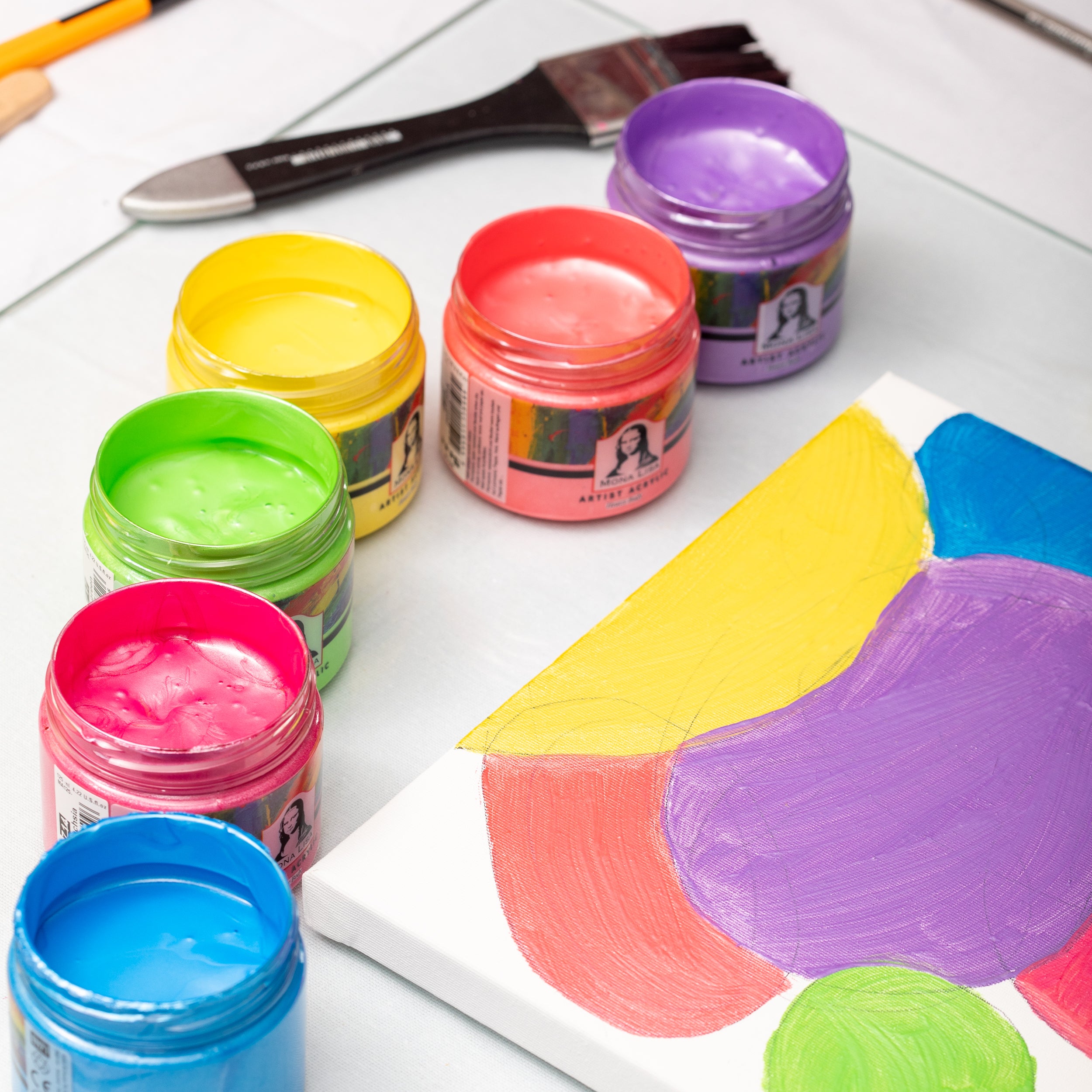 SÜDOR Mona Lisa Acrylfarben Set 6X125ml (Pearl)