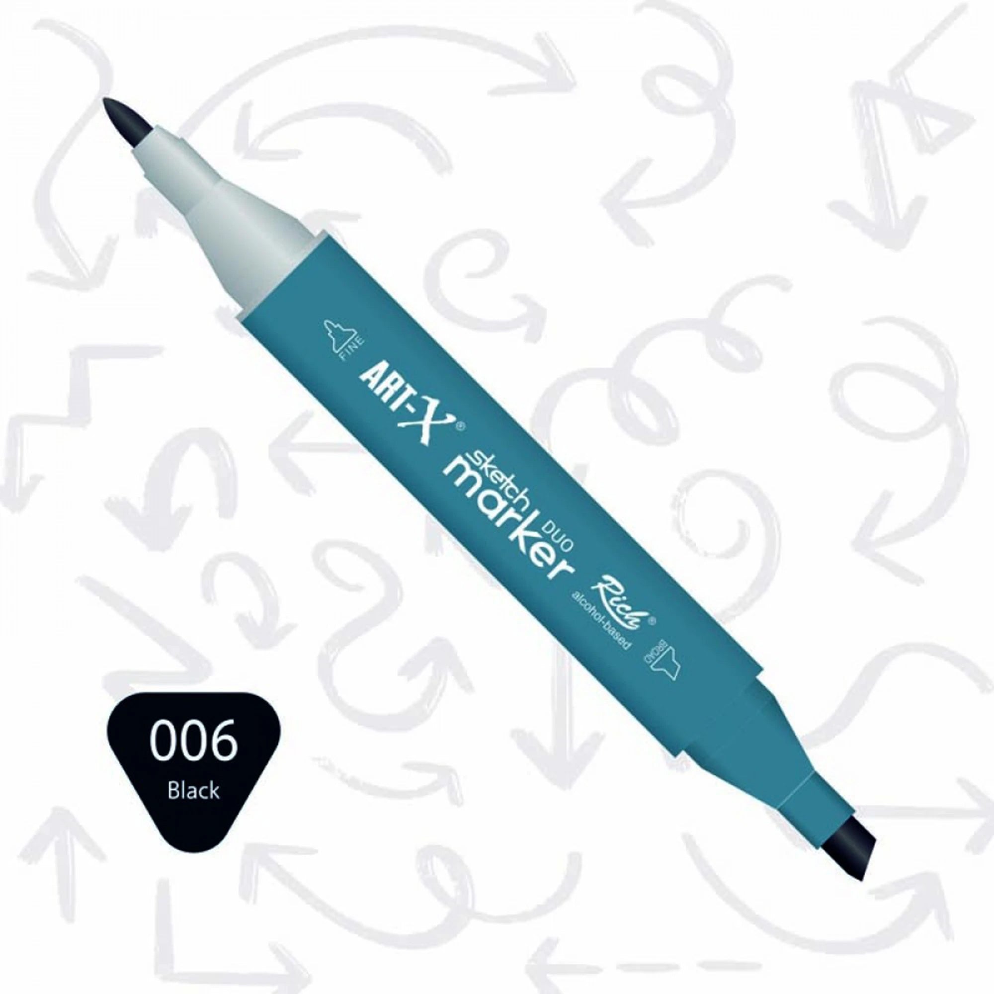 ART-X Doppelspitzen Marker Set - 108 Farben, Profi Sketch Marker