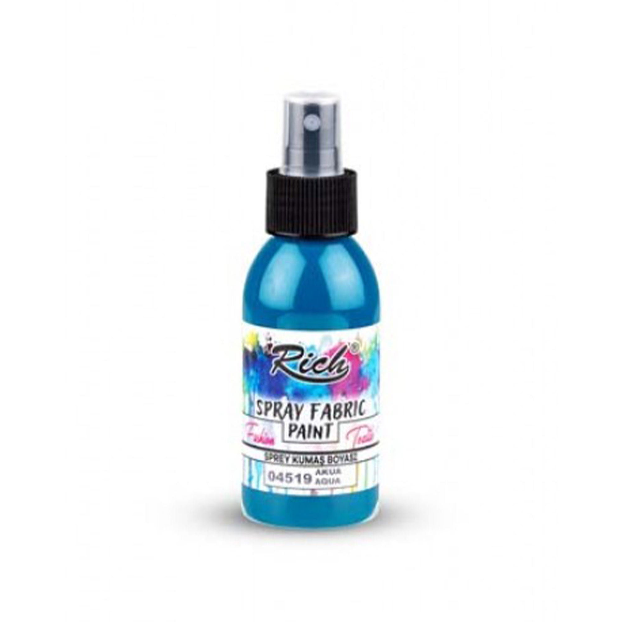 Rich Spray Fabric Paint Wasserbasierte Textilfarbe 60ml - 25 Farben