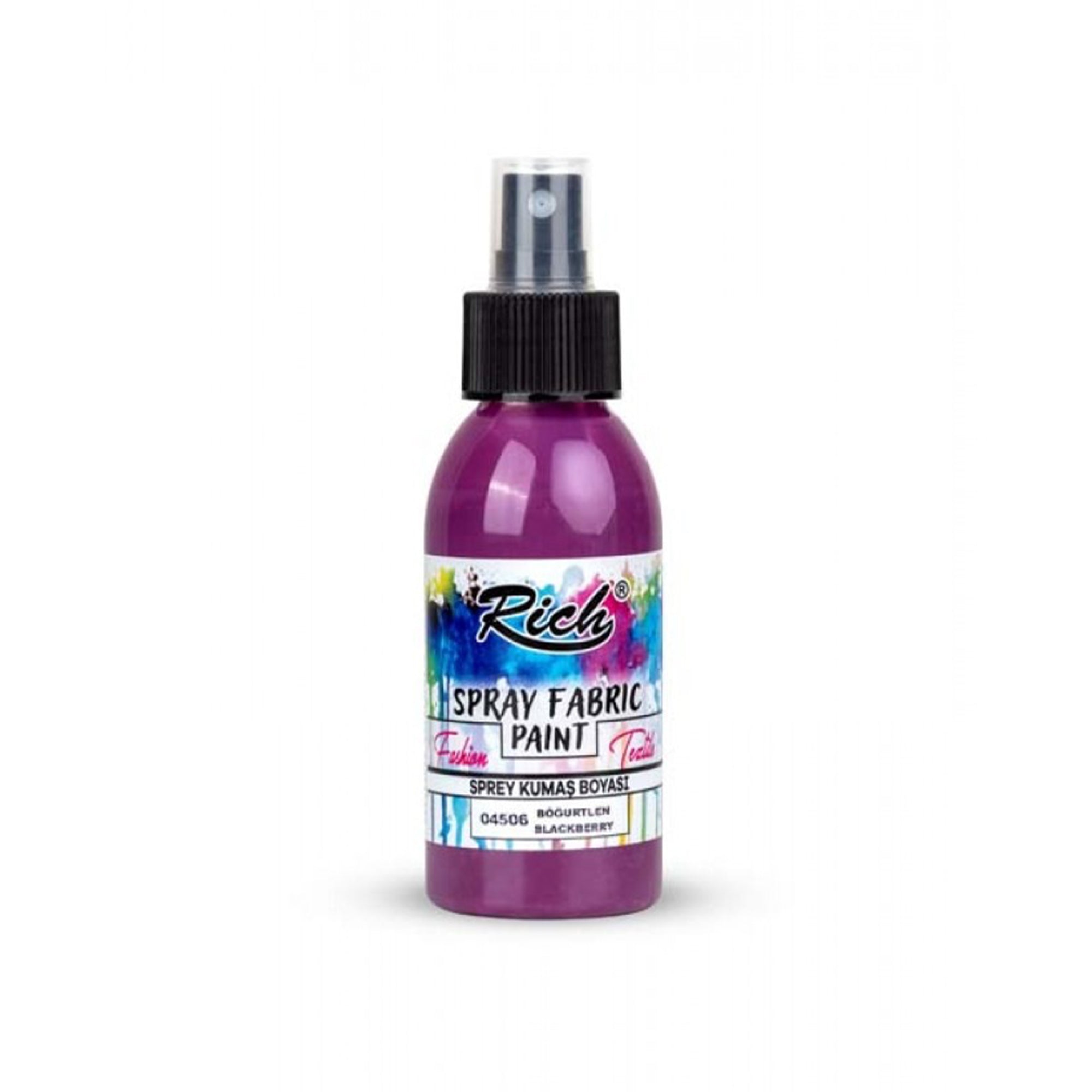 Rich Spray Fabric Paint Wasserbasierte Textilfarbe 60ml - 25 Farben