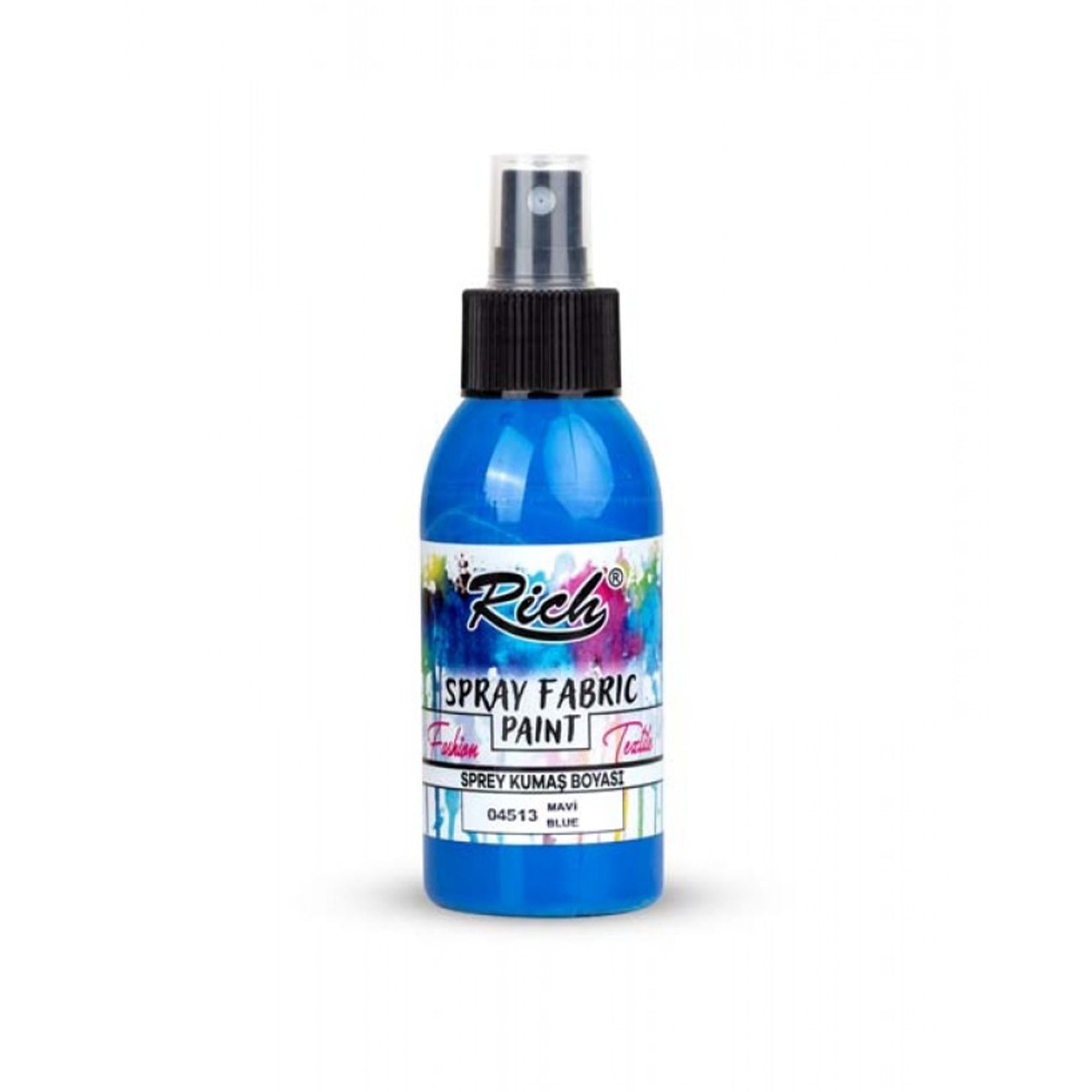 Rich Spray Fabric Paint Wasserbasierte Textilfarbe 60ml - 25 Farben