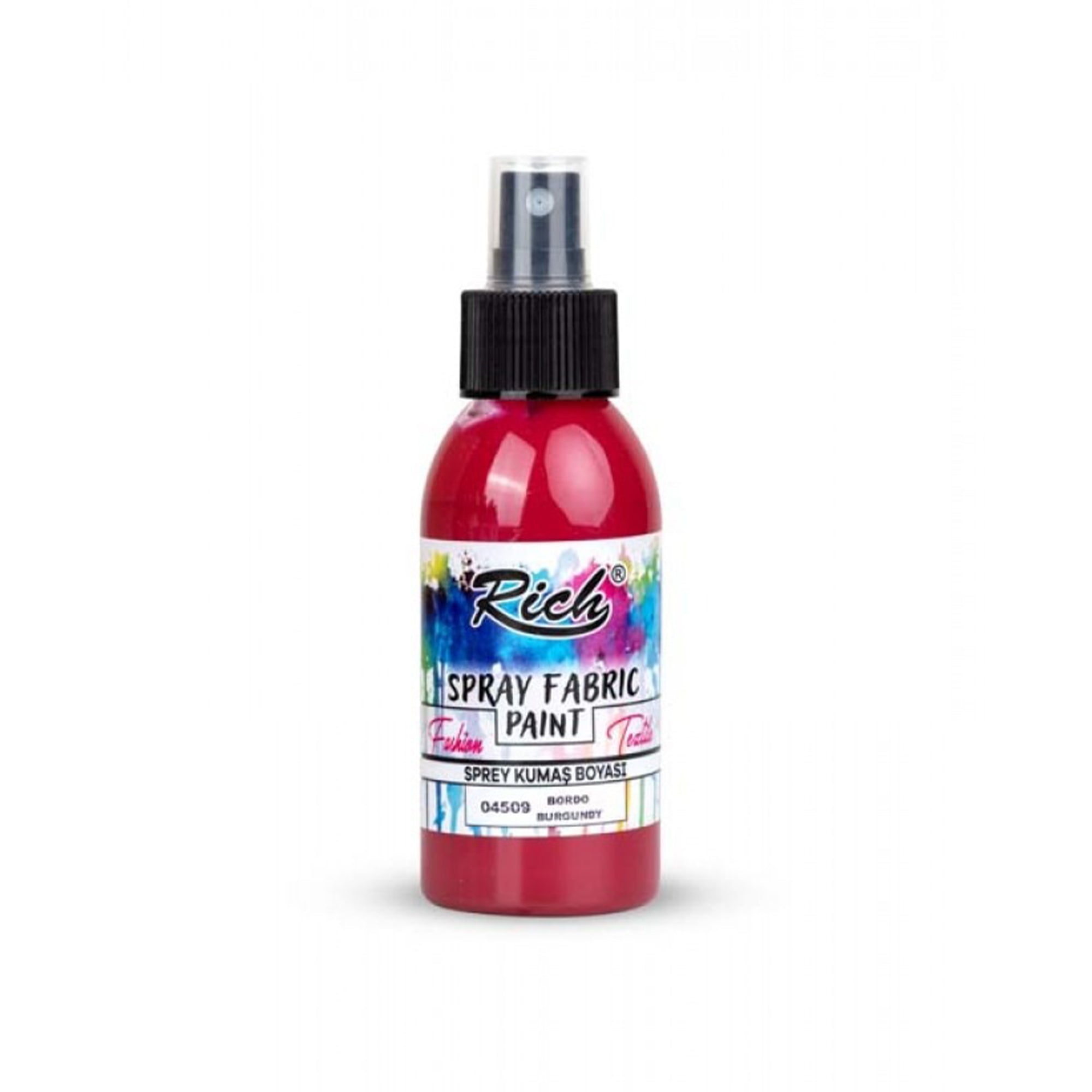 Rich Spray Fabric Paint Wasserbasierte Textilfarbe 60ml - 25 Farben