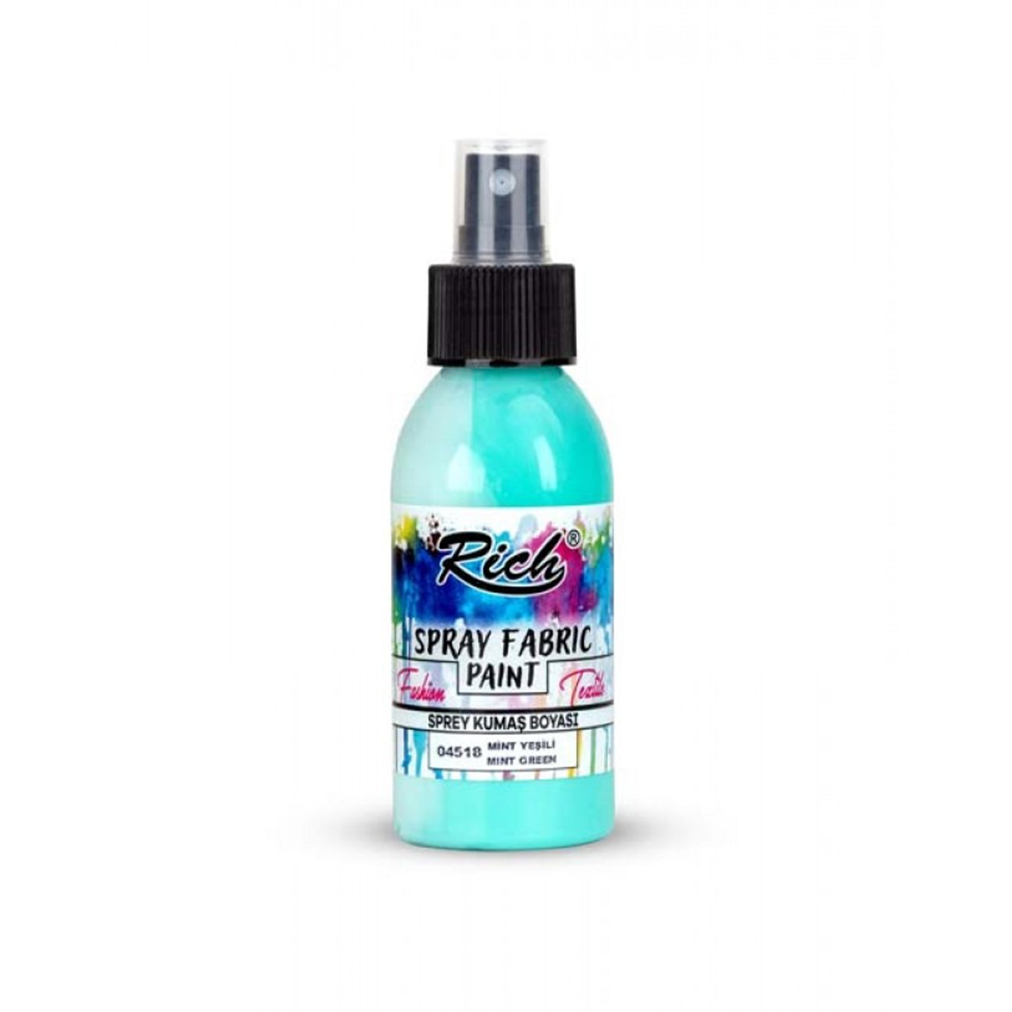 Rich Spray Fabric Paint Wasserbasierte Textilfarbe 60ml - 25 Farben