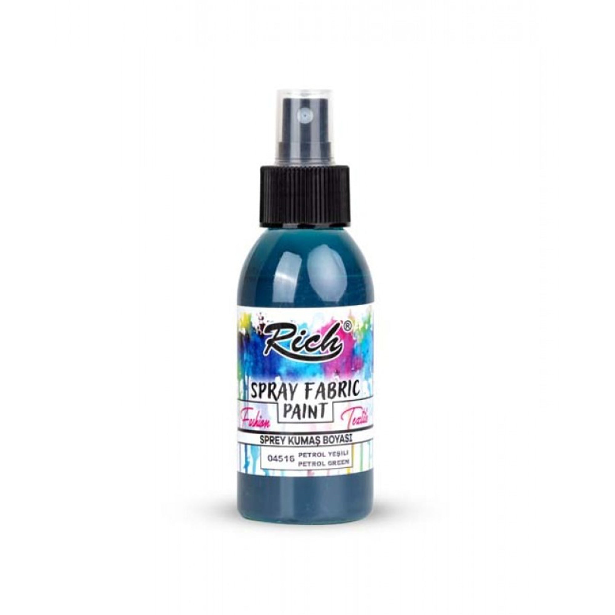 Rich Spray Fabric Paint Wasserbasierte Textilfarbe 60ml - 25 Farben