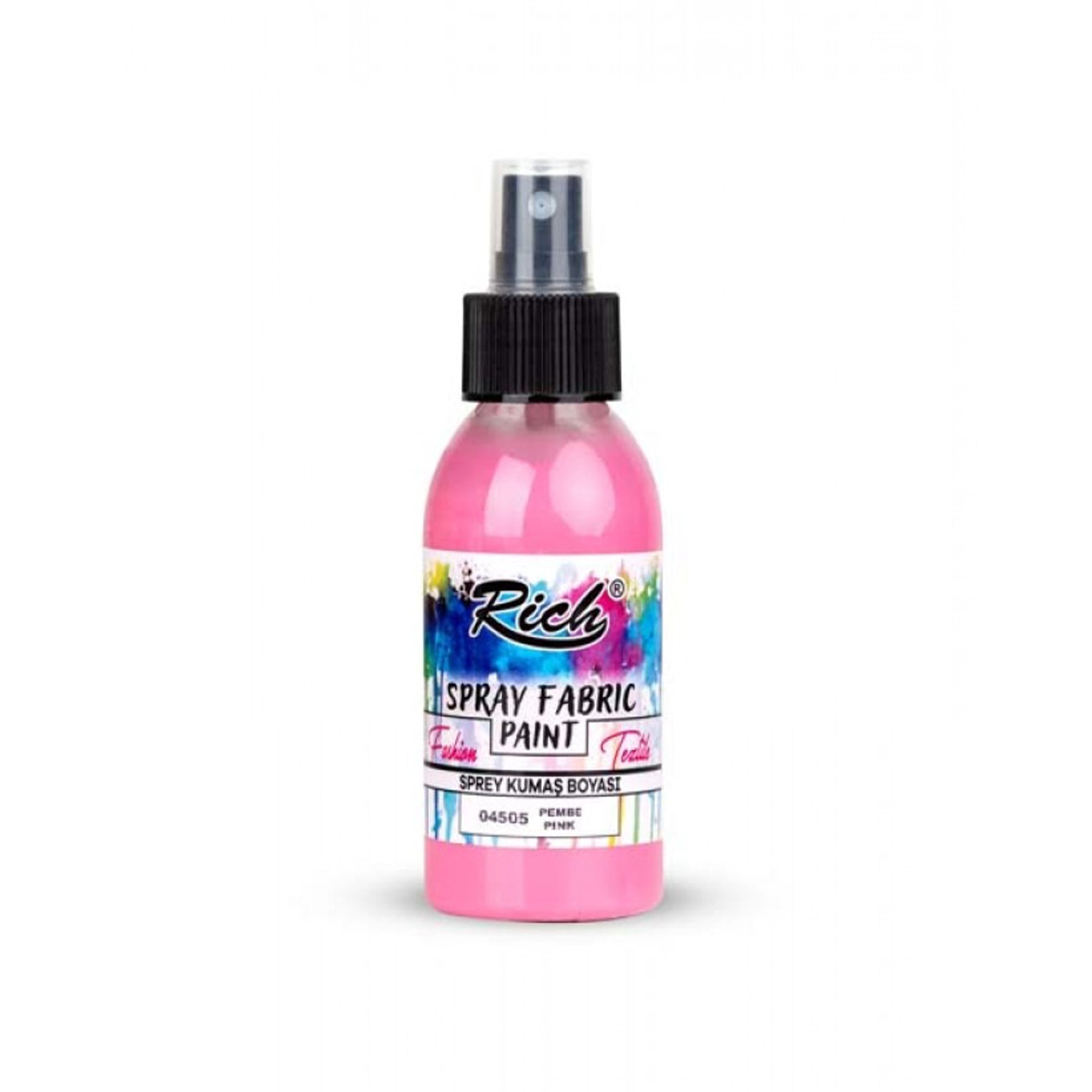 Rich Spray Fabric Paint Wasserbasierte Textilfarbe 60ml - 25 Farben