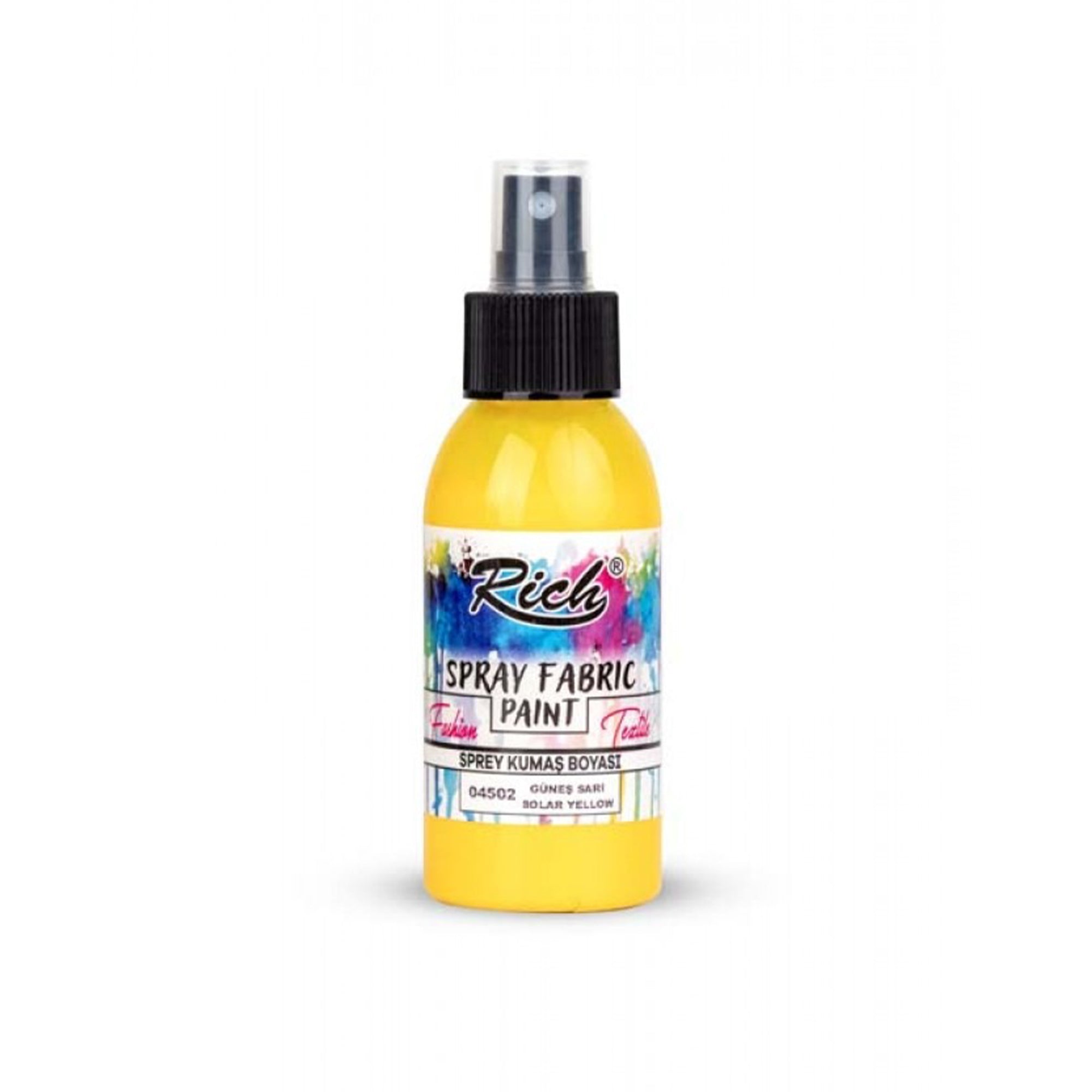 Rich Spray Fabric Paint Wasserbasierte Textilfarbe 60ml - 25 Farben