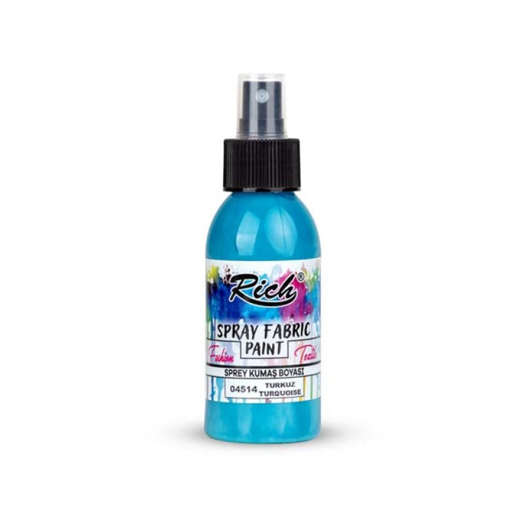 Rich Spray Fabric Paint Wasserbasierte Textilfarbe 60ml - 25 Farben